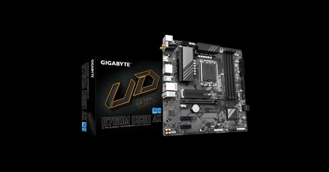 GIGABYTE B760M DS3H AX mATX Motherboard
