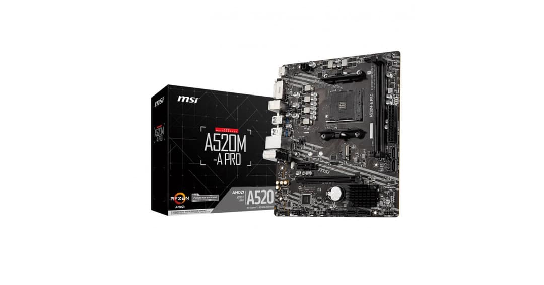 MSI A520M-A Pro AMD AM4 Micro-ATX Motherboard