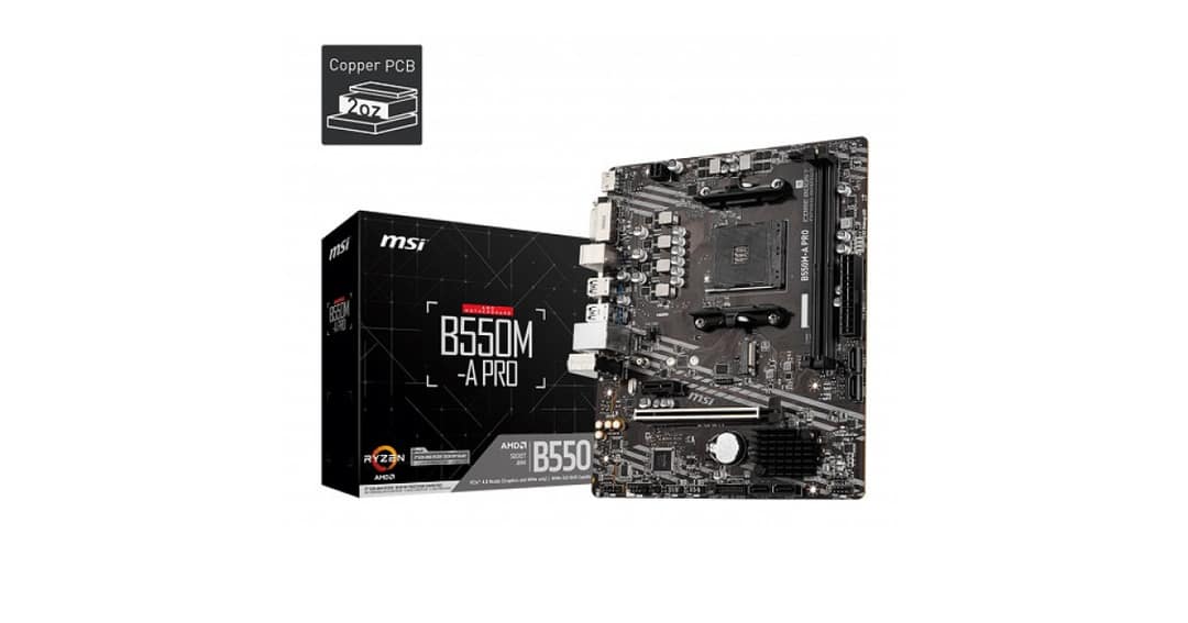 MSI B550M-A PRO DDR4 AMD AM4 Micro ATX Motherboard