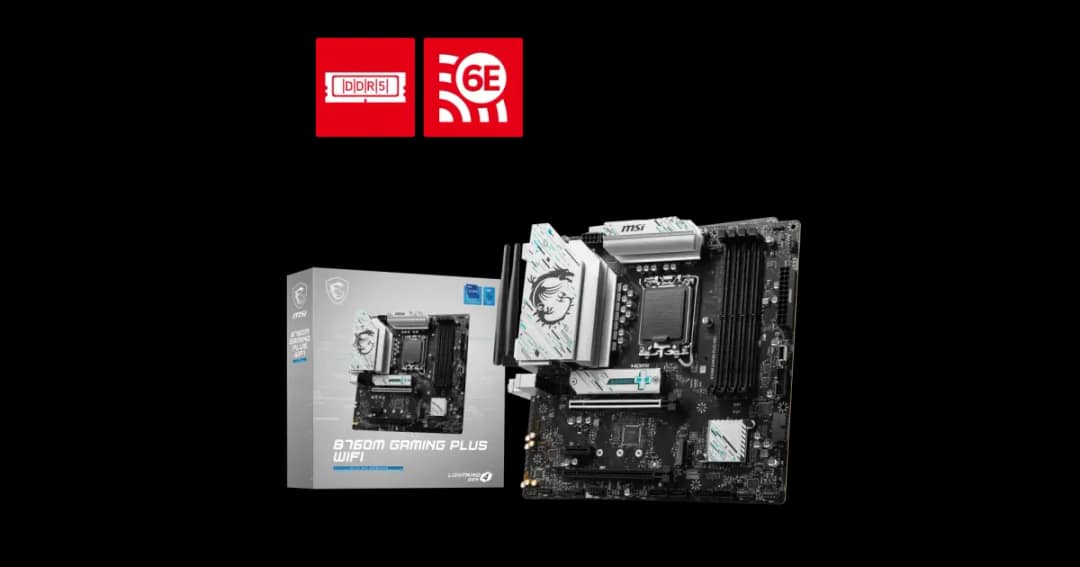 MSI B760M GAMING PLUS WIFI 6E mATX Motherboard
