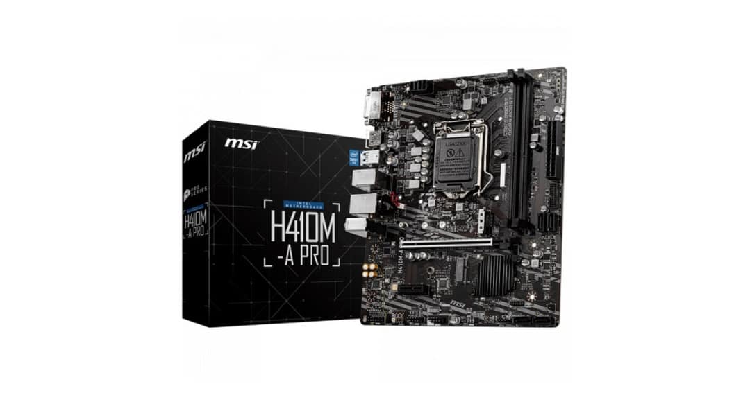 MSI H410M A Pro Intel 10th Gen Micro-ATX Motherboard