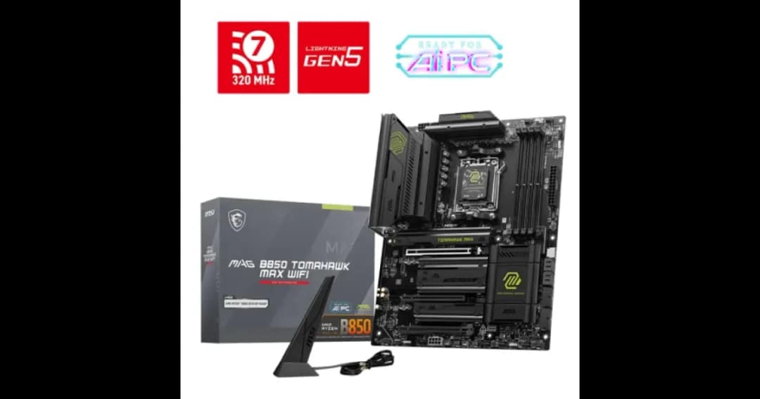 MSI MAG B850 TOMAHAWK MAX WIFI AM5 ATX Motherboard