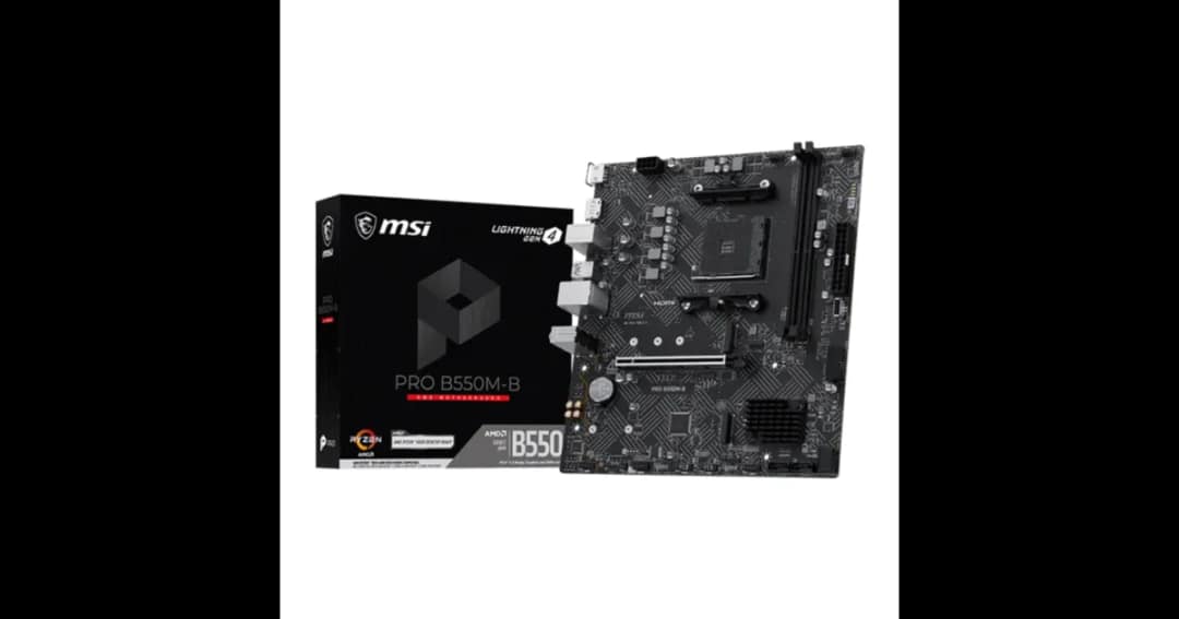 MSI PRO B550M-B AMD AM4 mATX Motherboard