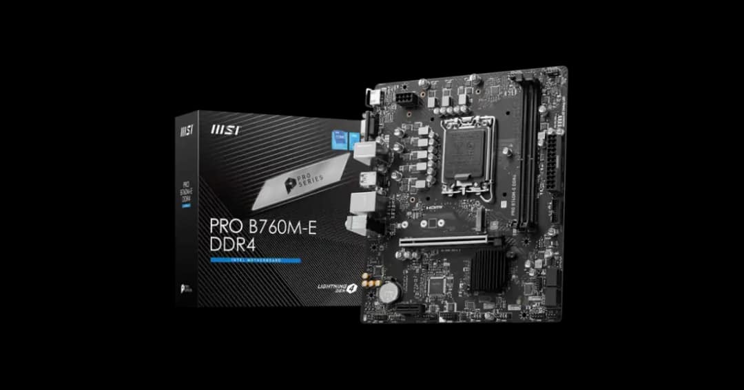 MSI PRO B760M-E DDR4 mATX Motherboard