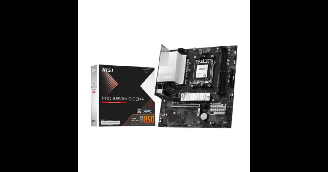 MSI PRO B850M-B GEN4 AM5 mATX Motherboard