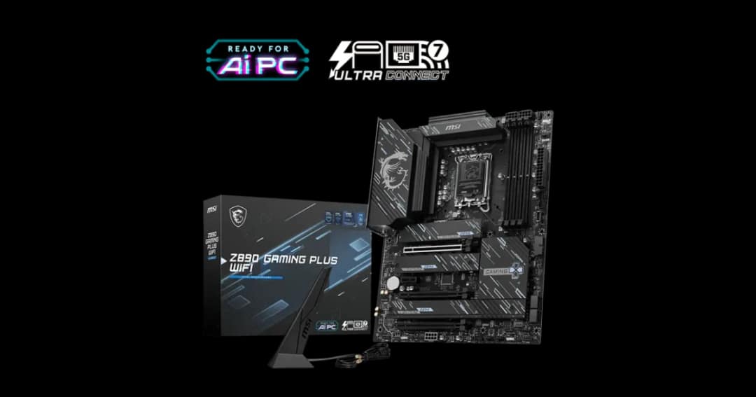 MSI Z890 GAMING PLUS WIFI LGA 1851 ATX Motherboard