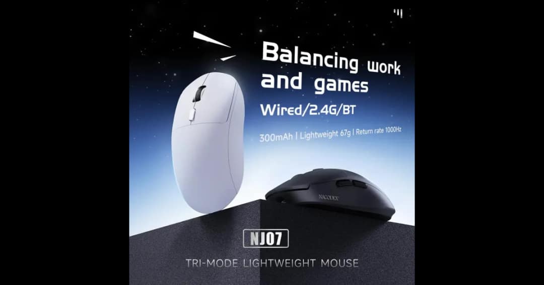 AJAZZ NJ07 Tri-Mode Wireless Gaming Mouse