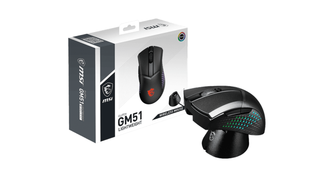 MSI CLUTCH GM51 LIGHTWEIGHT WIRELESS RGB Gaming Mouse