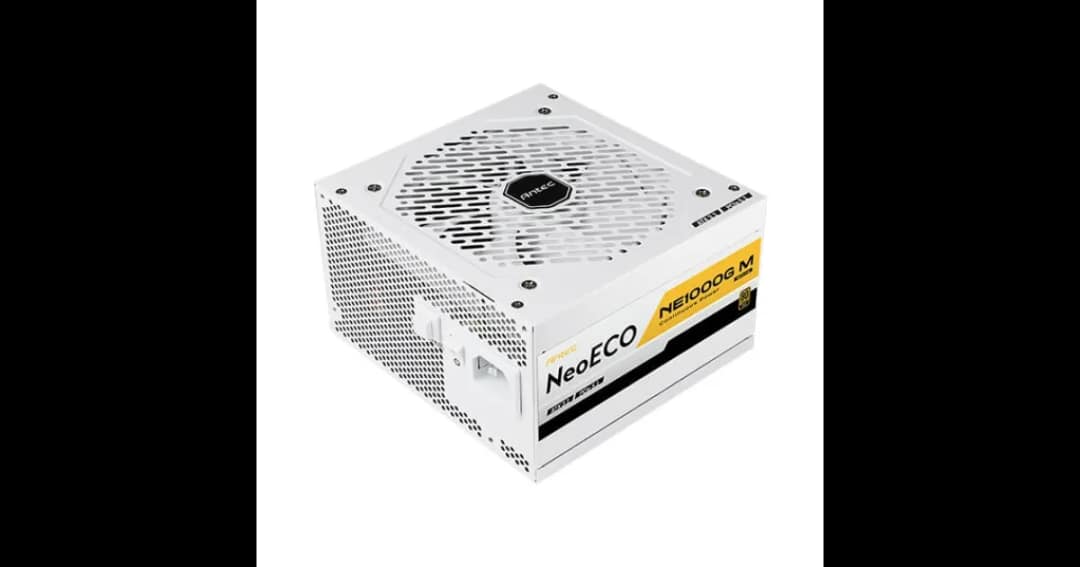 Antec NE1000G M White 1000W ATX 3.0 & PCIE 5.0 80+ Gold Full Modular Power Supply
