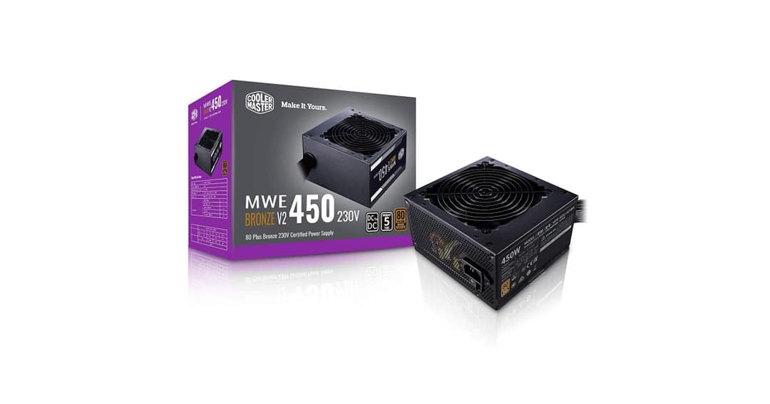 Cooler Master MWE 450W V2 Non-Modular 80 Plus Bronze Power Supply