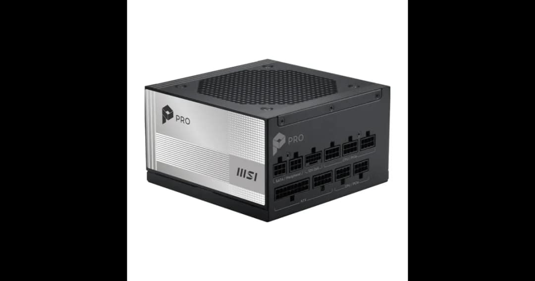 MSI PRO A1000PL PCIE5 1000W 80 Plus Platinum Fully Modular Power Supply
