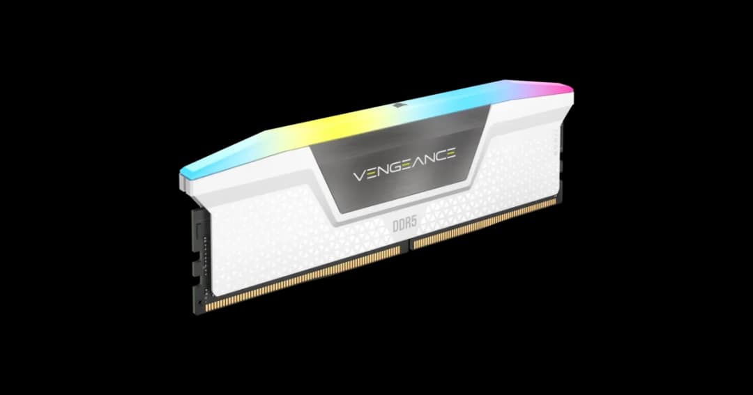 Corsair VENGEANCE RGB 16GB DDR5 6000MHz RAM White
