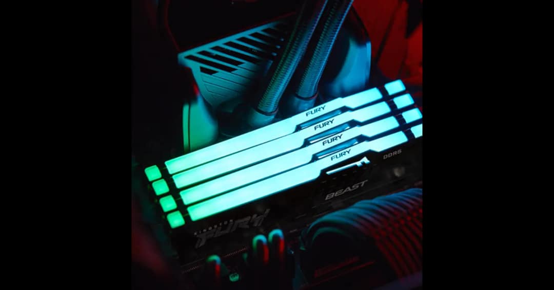 Kingston FURY Beast RGB 16GB 6000Mhz DDR5 CL36 Desktop RAM