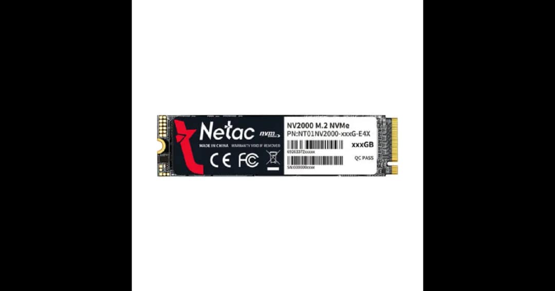 Netac NV2000 256GB M.2 NVMe PCIe 2280 SSD