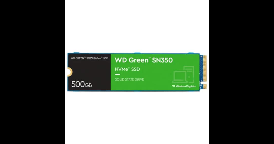 Western Digital Green SN350 500GB M.2 NVMe Gen3 SSD