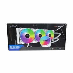 PCcooler GI-CX360 ARGB 360mm AIO CPU Liquid Cooler (White)