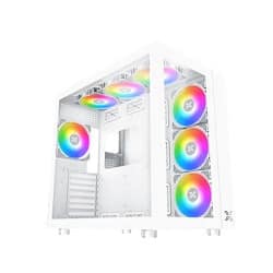XIGMATEK AQUARIUS PRO ARCTIC TEMPERED GLASS ATX GAMING CASE (WHITE)