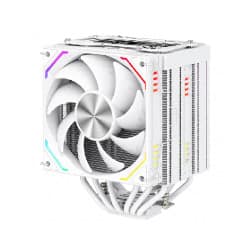 1stPlayer FT12DSL-6 White CPU Cooler Dual Tower 6 Heatpipes LCD Screen 275W