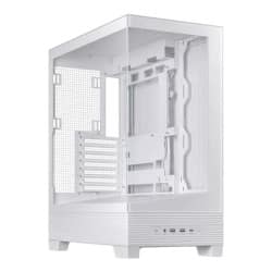 ASUS A31 BTF Ready Tempered Glass Mid Tower Gaming Casing White (No Fan)