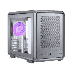 Cooler Master MasterFrame 400 Mesh Micro-ATX Open-Frame Case - Silver