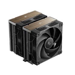 DeepCool AK620 G2 Black Dual Tower Air CPU Cooler with Wood Grain Top Cover