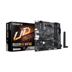 Gigabyte B550M K WIFI6E Ultra Durable Wi-Fi 6E PCIe 4.0 x16 Slot Motherboard