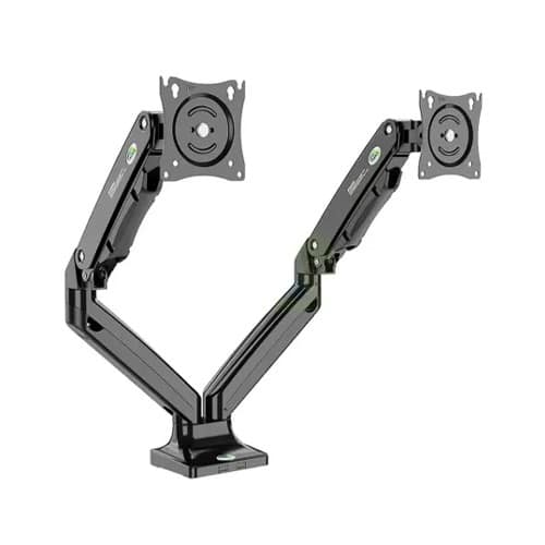 Kaloc DS110-2 17-33 Inch Dual Monitor Arm Gas-Strut Flexi Desk Mount Stand