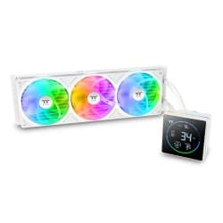 Thermaltake TH360-S V3 ARGB Sync Snow Edition 360mm AIO Liquid CPU Cooler With Display