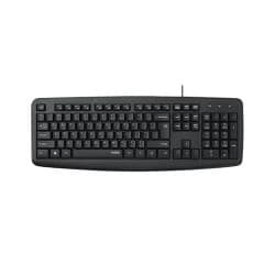 RAPOO NK2600 Spill-Resistant Black Wired USB Keyboard