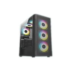 PC Power PP-GS2410 BK DX Mesh ATX Desktop Gaming Casing