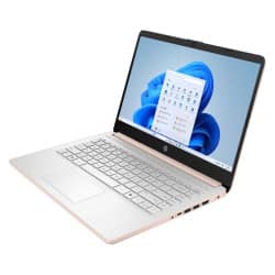 HP 14 Intel N150 4GB RAM 128GB UFS 14 Inch HD Rose Gold Laptop